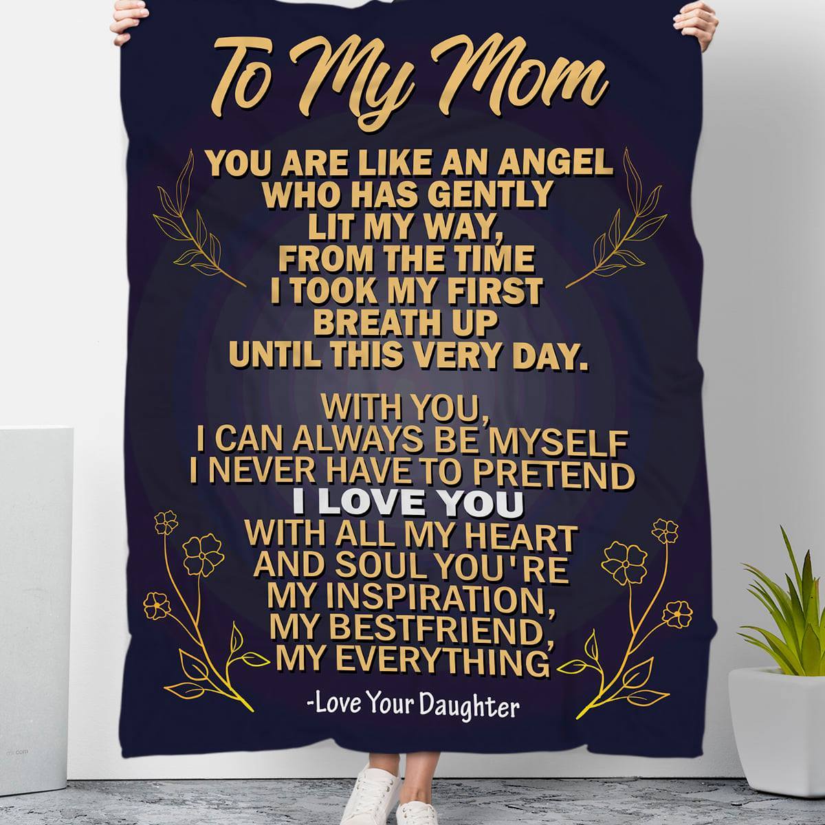 To My Mother You Are Like An Angel Fleece Blanket Gift For Family,Birthday,Parents,Mother,Mom Gift Home Decor Bedding Couch Sofa Soft And Comfy