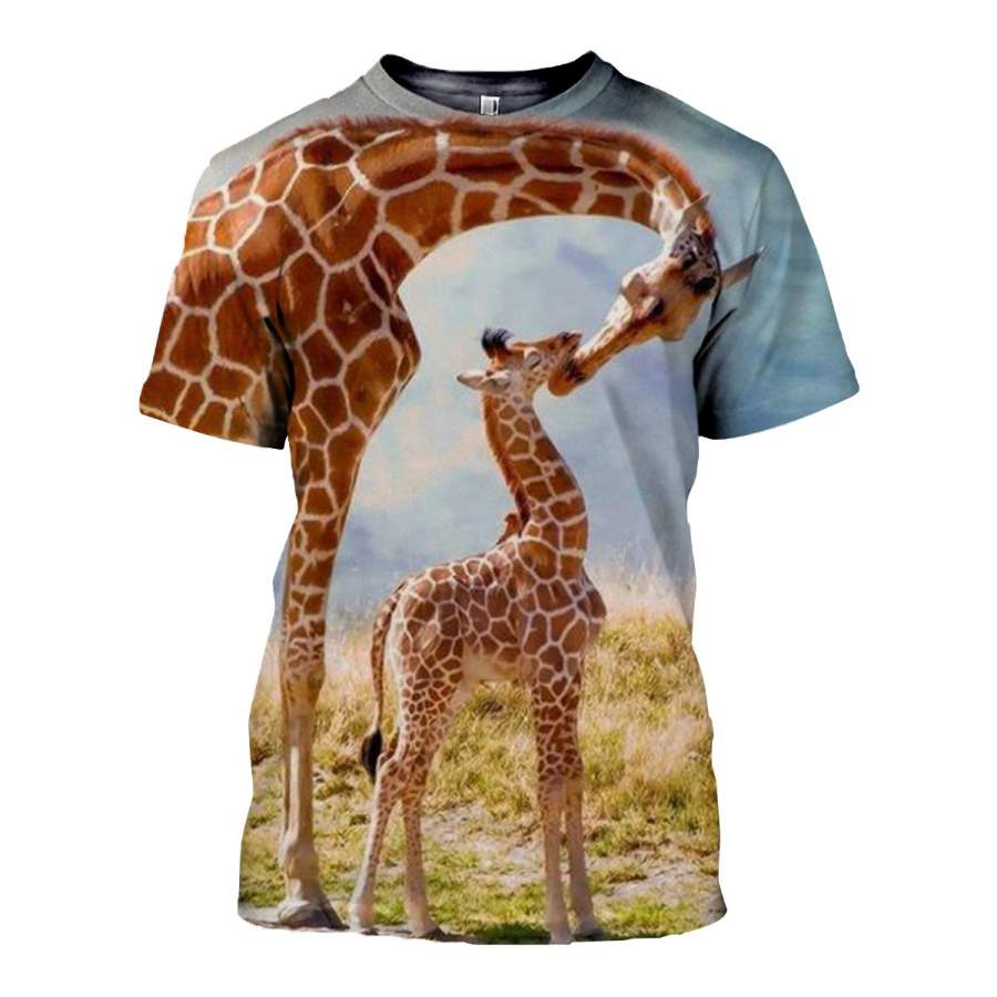 3D All Over Printed Giraffe T Shirt Hoodie 261214