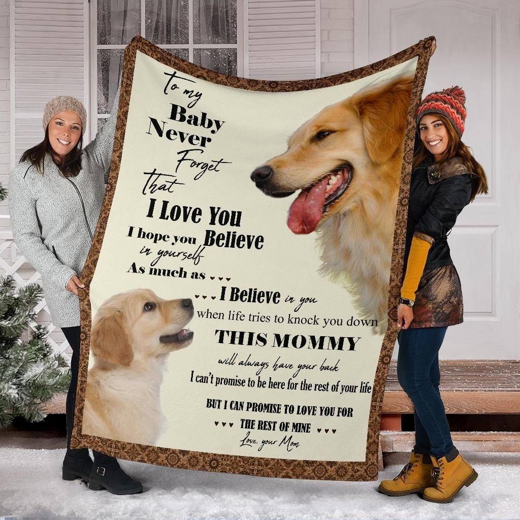 Golden Retriever Blanket, Christmas Gift, Dog Lover Blanket