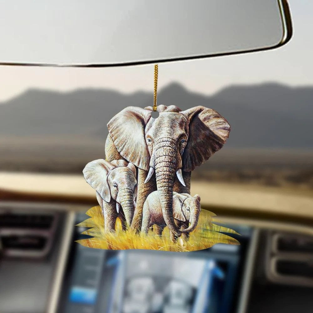 Holatshirt Fun Car Decor Elephant Love Life Gift For Elephant Lovers Ornament