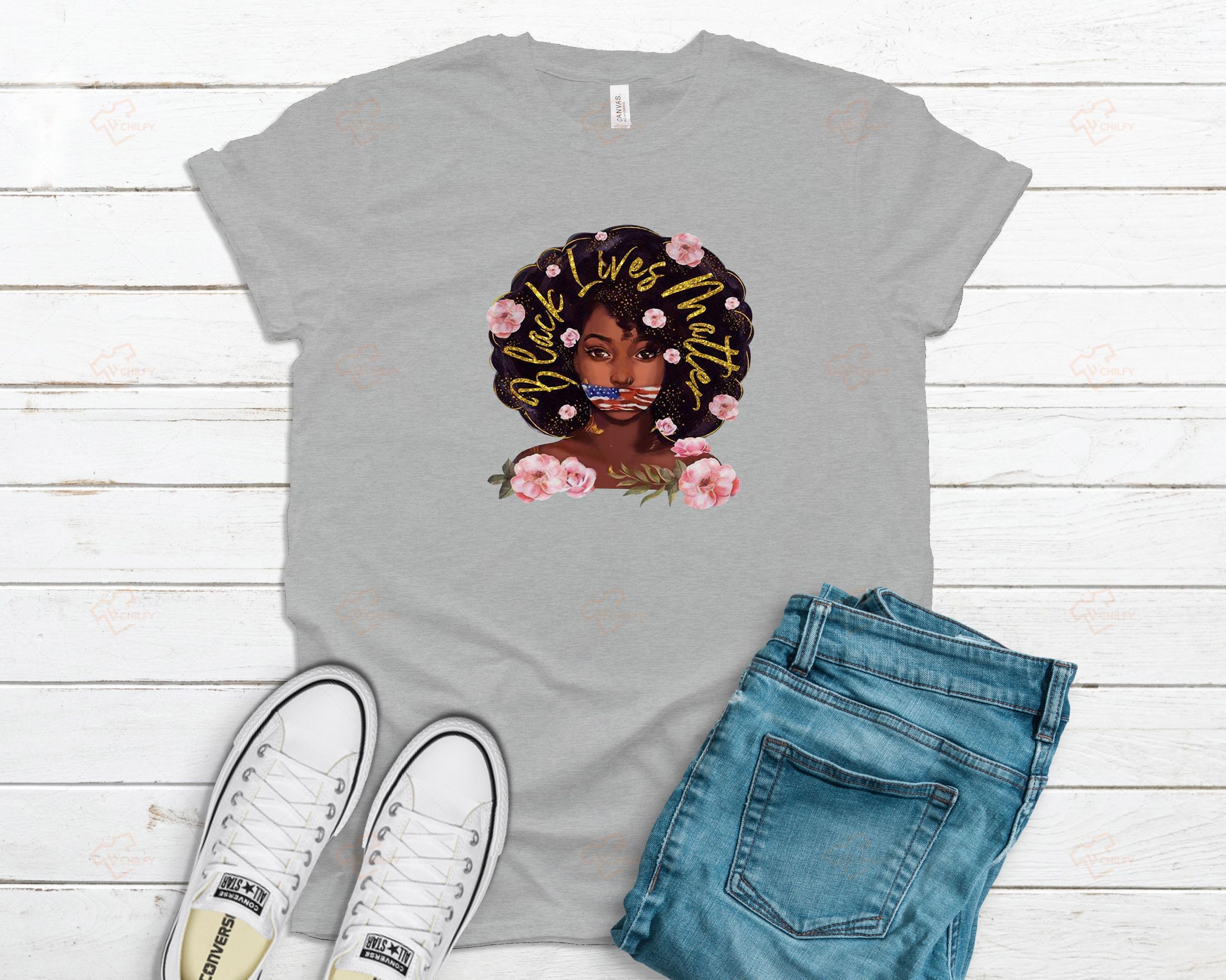 Black lives matter shirt, Juneteenth tshirt, Afro girl shirt