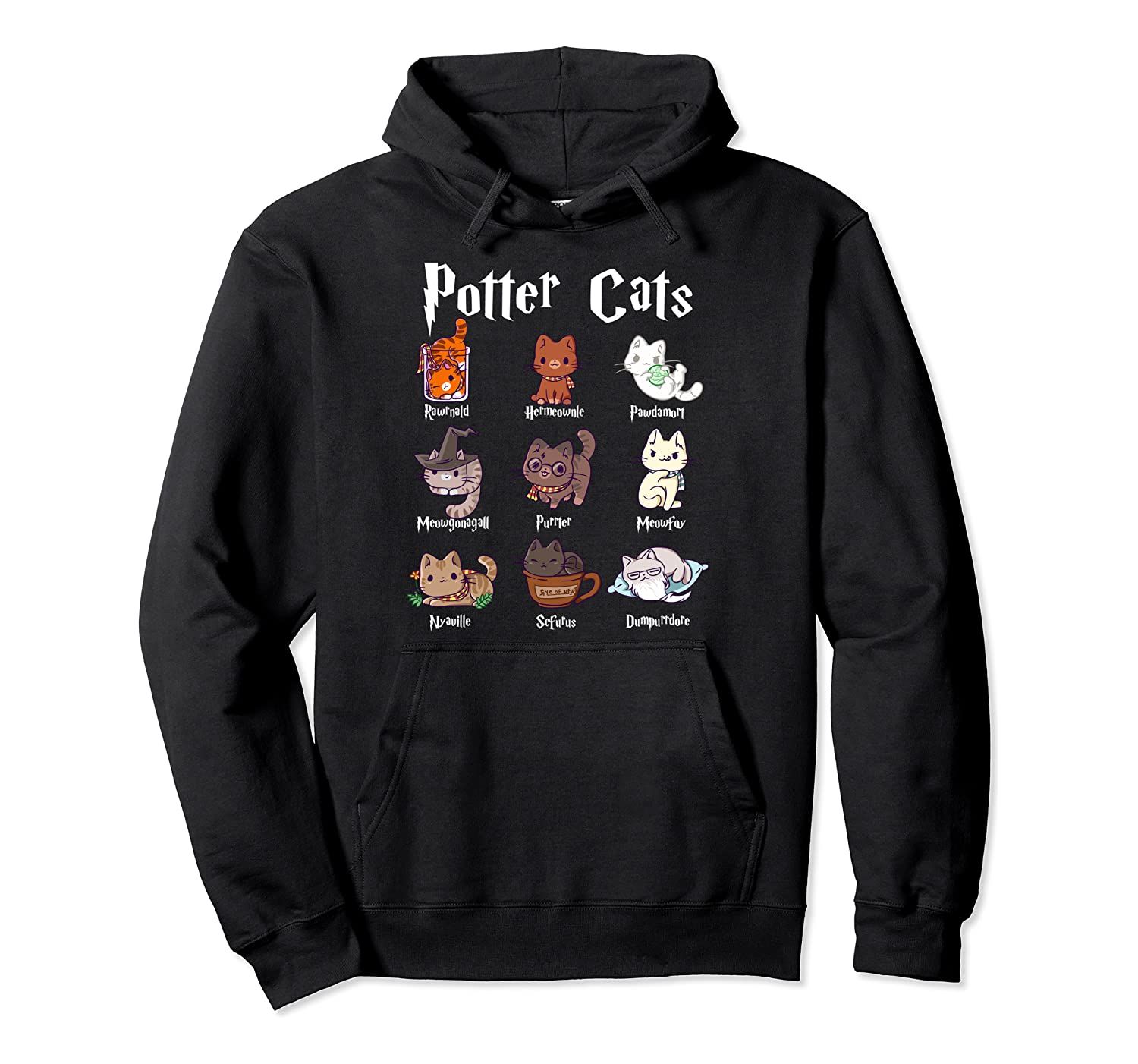 Potter Cats Cute Harry Pawter Kitten gifts for Her Pullover Hoodie, T-Shirt, Sweatshirt