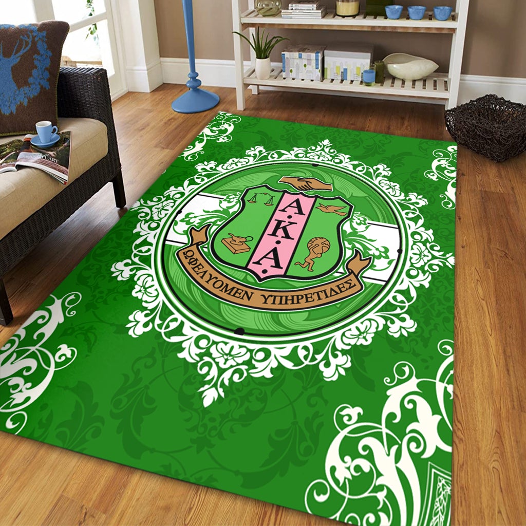 Wonderprint Area Rug Alpha Kappa Alpha Nolan Rug Lt10