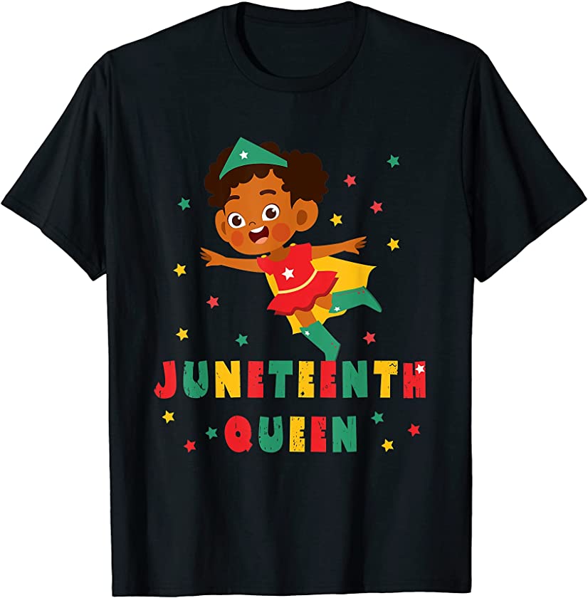 Queen Juneteenth Black Melanin Super Little Girl toddler T-Shirt