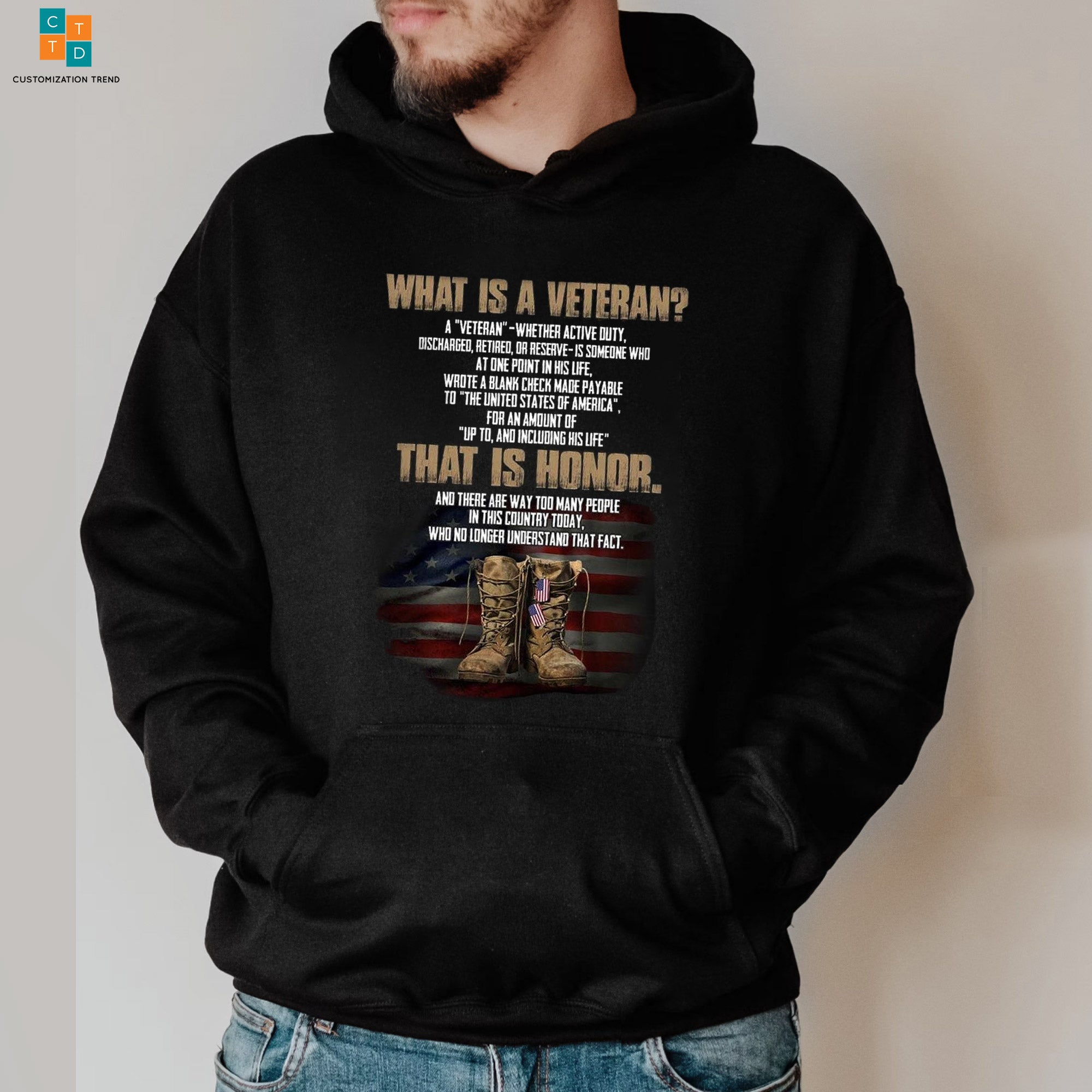 What Is A Veteran? That Is Honor, American Flag Hoodie, Shirt