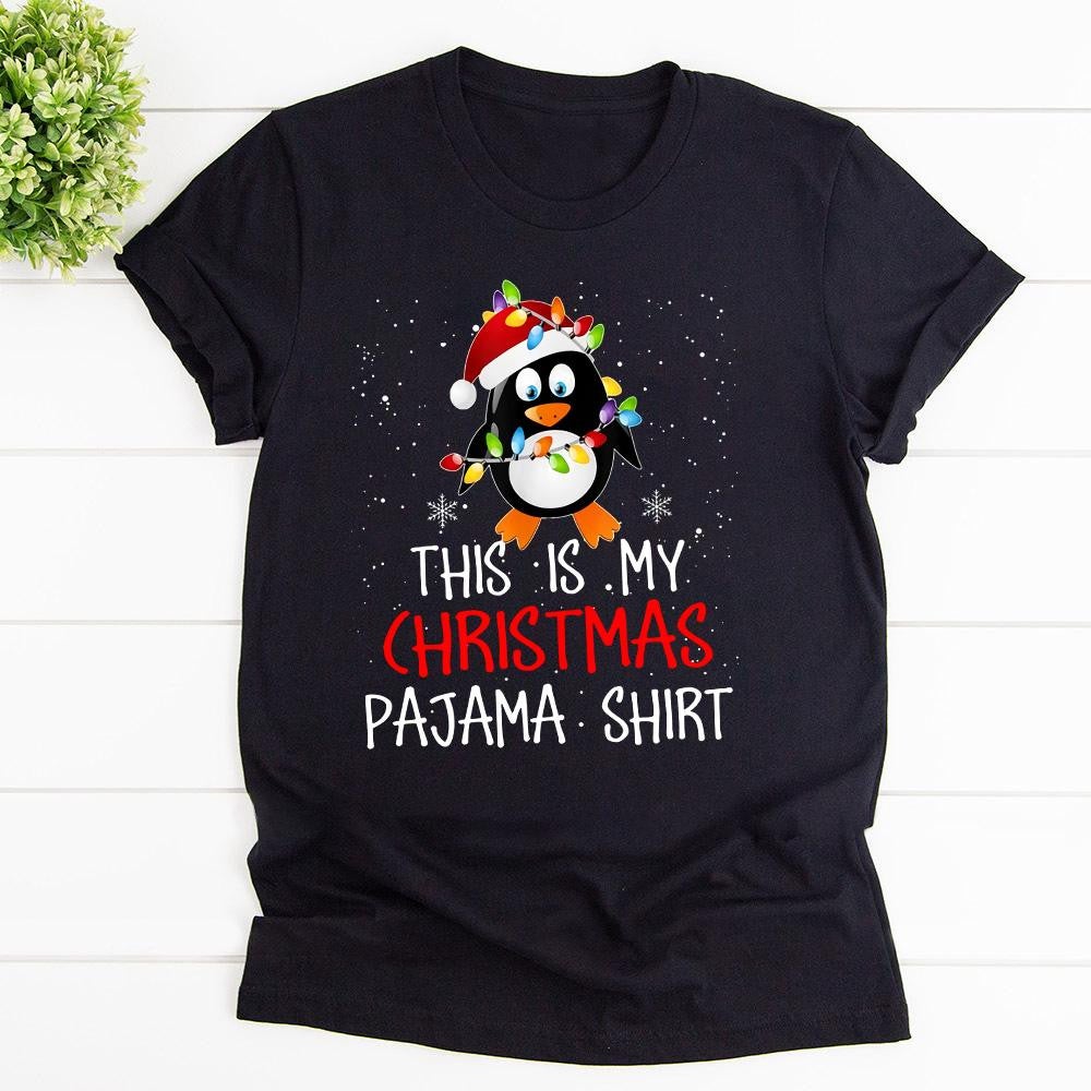 Penguin This Is My Christmas Pajama Shirt Graphic Unisex T Shirt, Sweatshirt, Hoodie Size S – 5XL