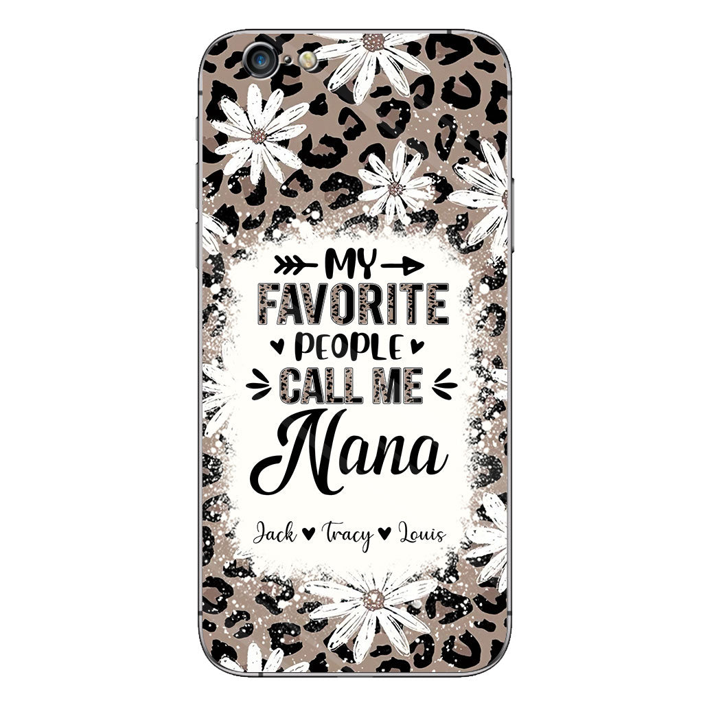 Daisy Leopard Grandma – Personalized Mother’S Day Grandma Phone Case