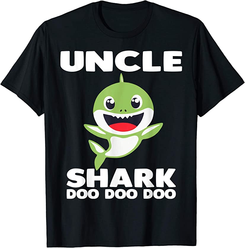 Uncle Shark Doo Doo Mommy Auntie Daddy Baby Tee T-Shirt