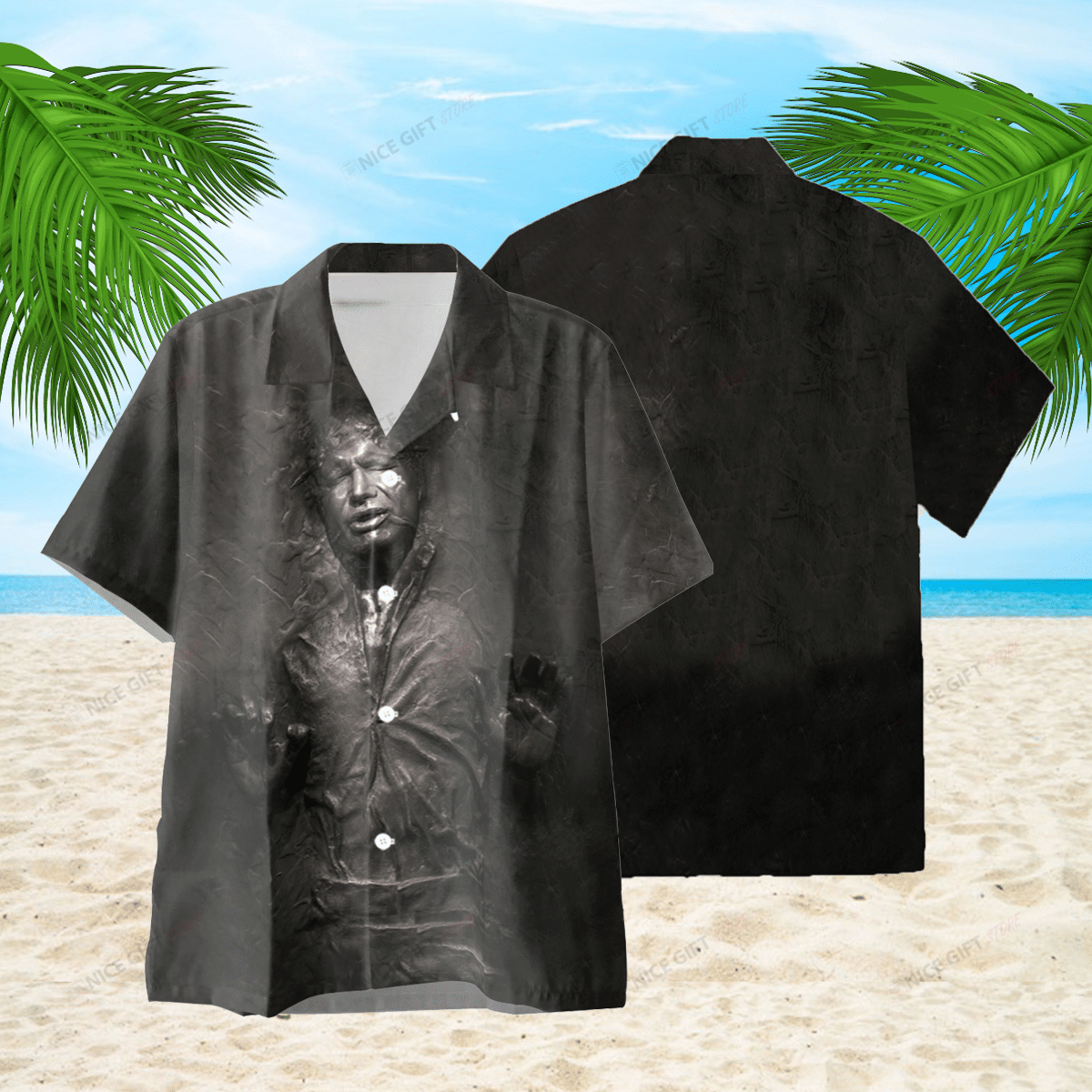 Han Solo Carbonite Hawaiian 3D Shirt 3Hs-V6O5