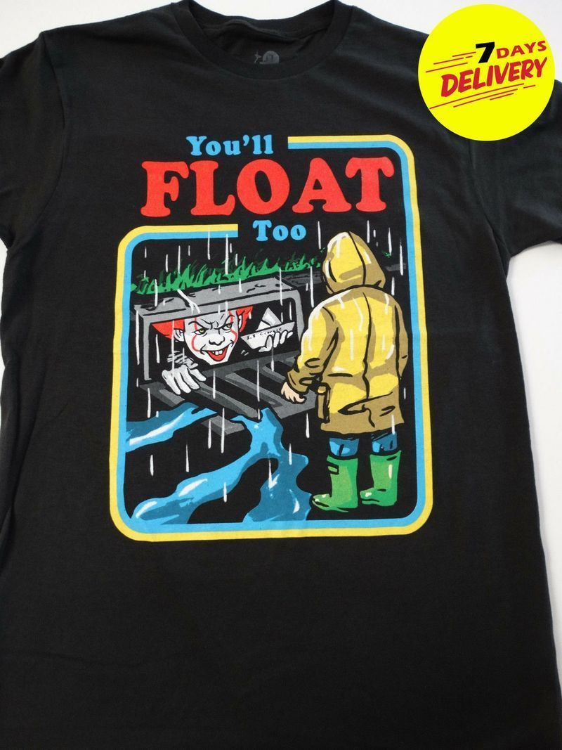 You Ll Float Too Georgie Pennywise The Clown Paper Boat Shirt Full And Shirt