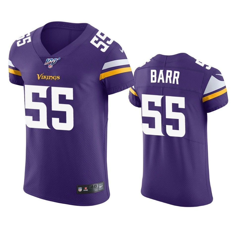 Minnesota Vikings Anthony Barr Purple 100Th Season Vapor Elite 3D Jersey