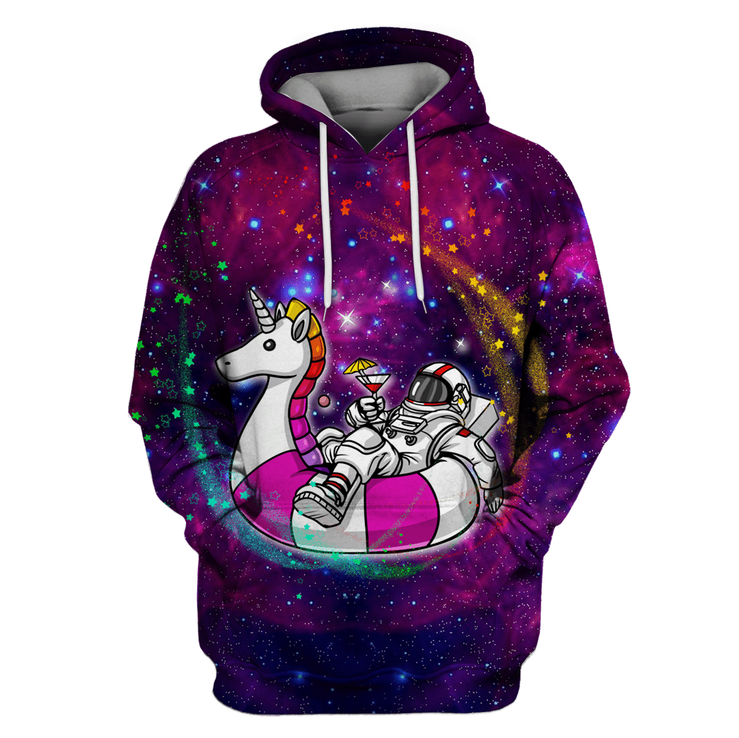 Unicorn Astronaut Outerspace Custom T-Shirt – Hoodies Apparel