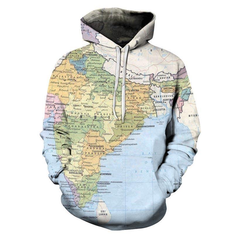 World Map Hoodie