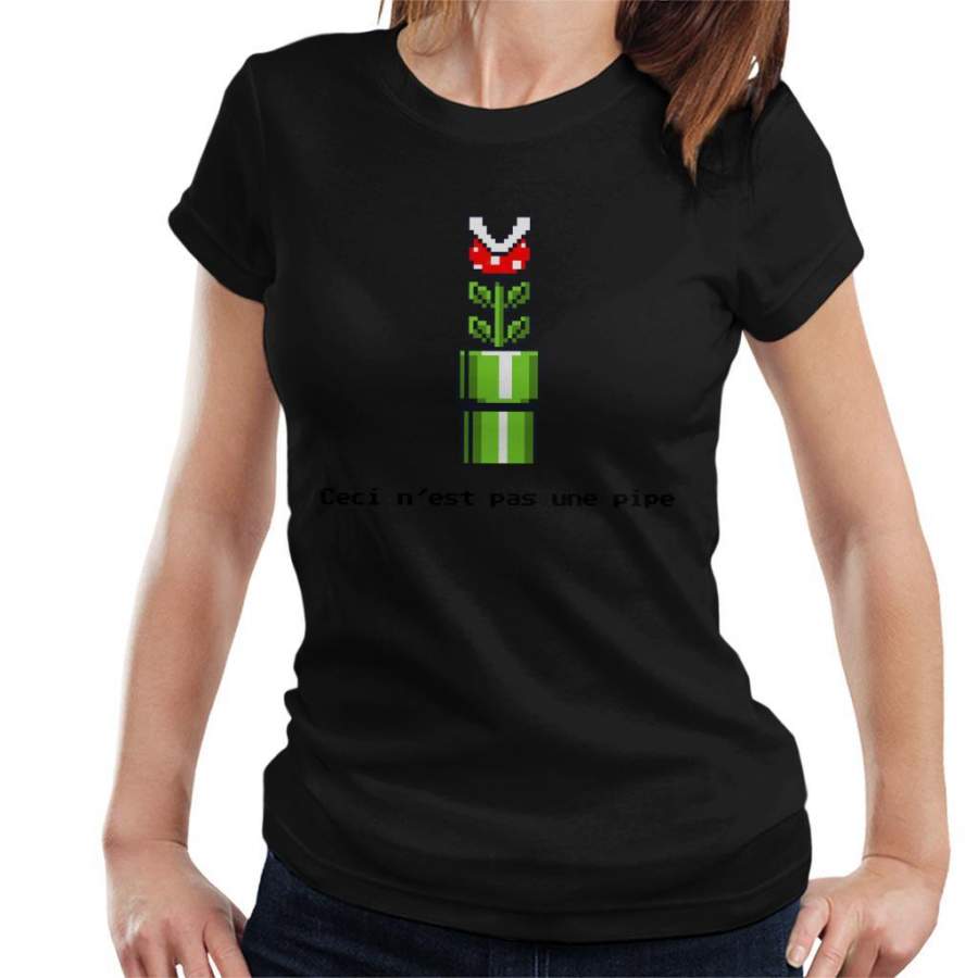 This Is Not A Pipe Super Mario Women’s T-Shirt