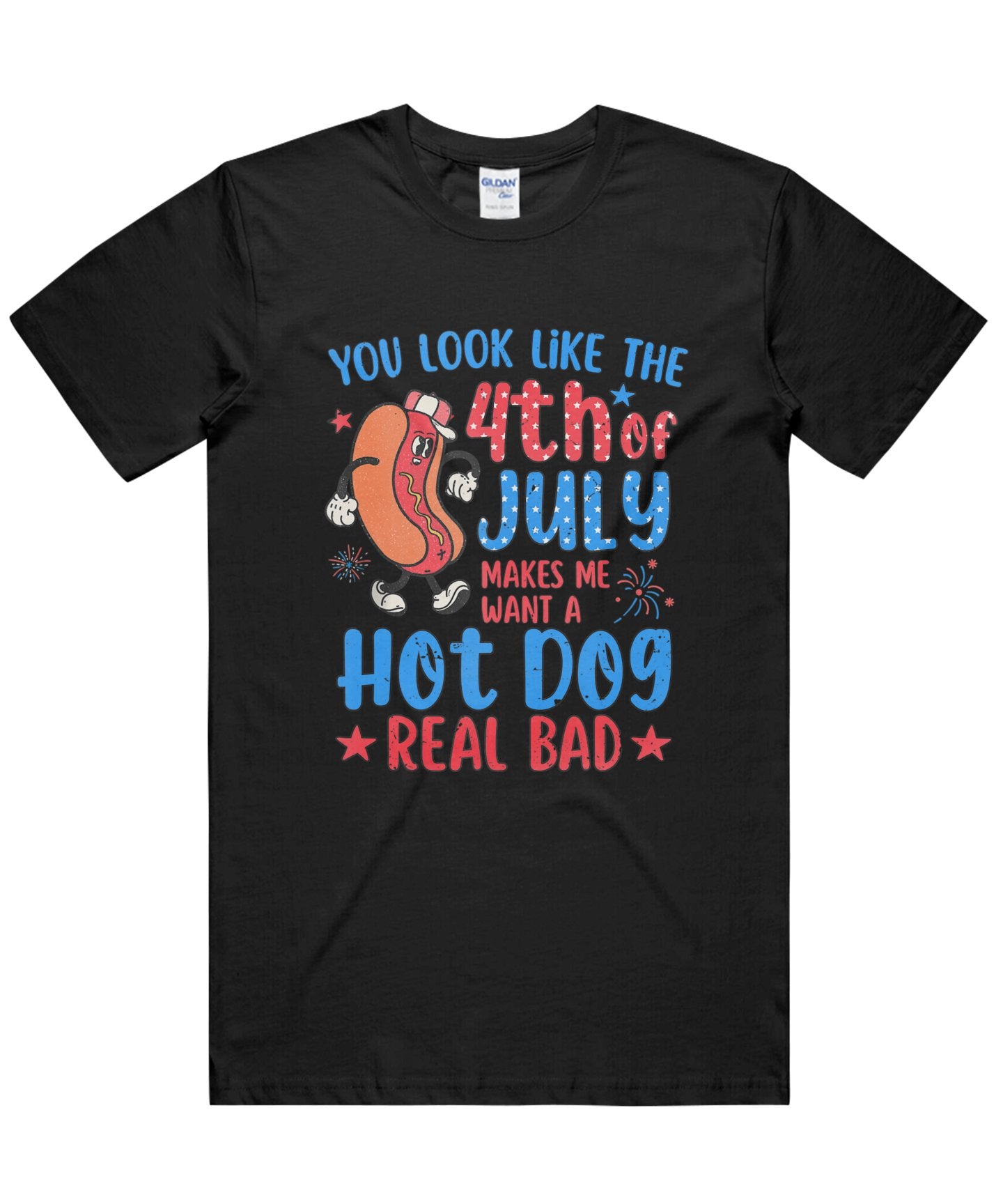 You Look Like 4Th Of July Makes Me Want A Hot Dog Real Bad Tank Top Unisex T Shirts