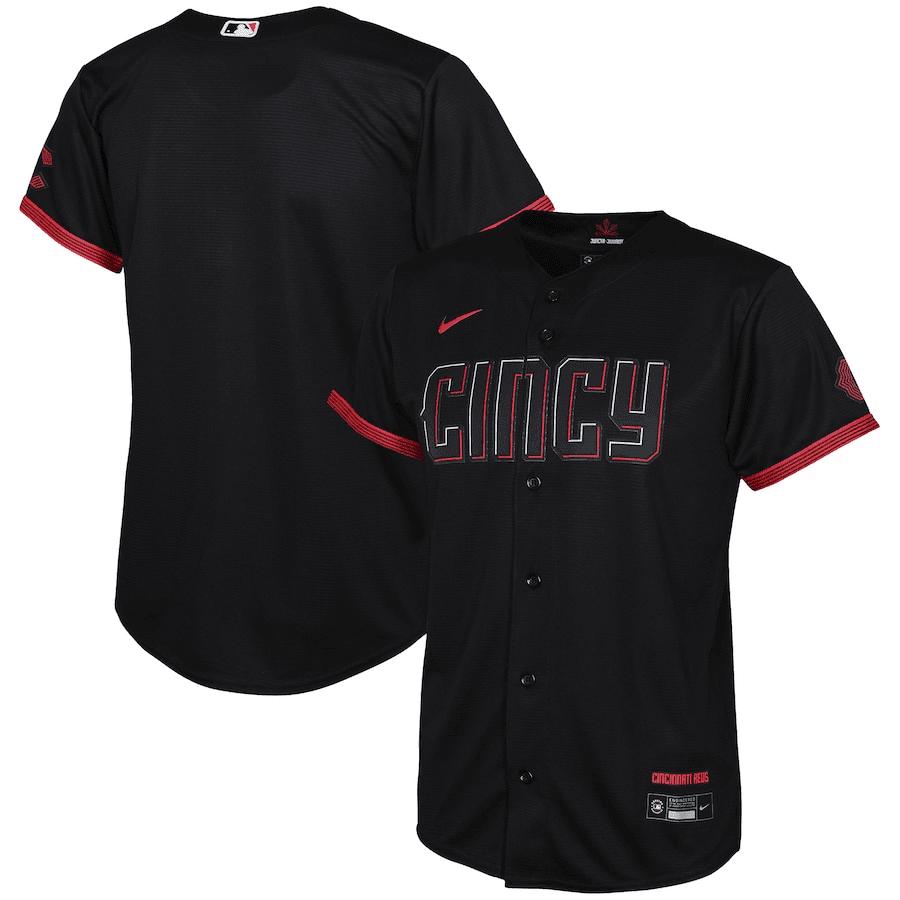 Cincinnati Reds Youth 2023 City Connect Jersey – Black