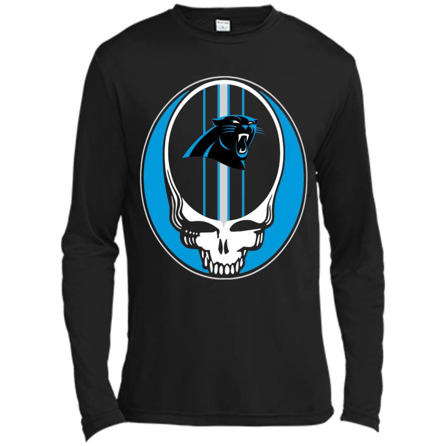 CAROLINA PANTHERS STEAL FACE SKULL T-Shirt