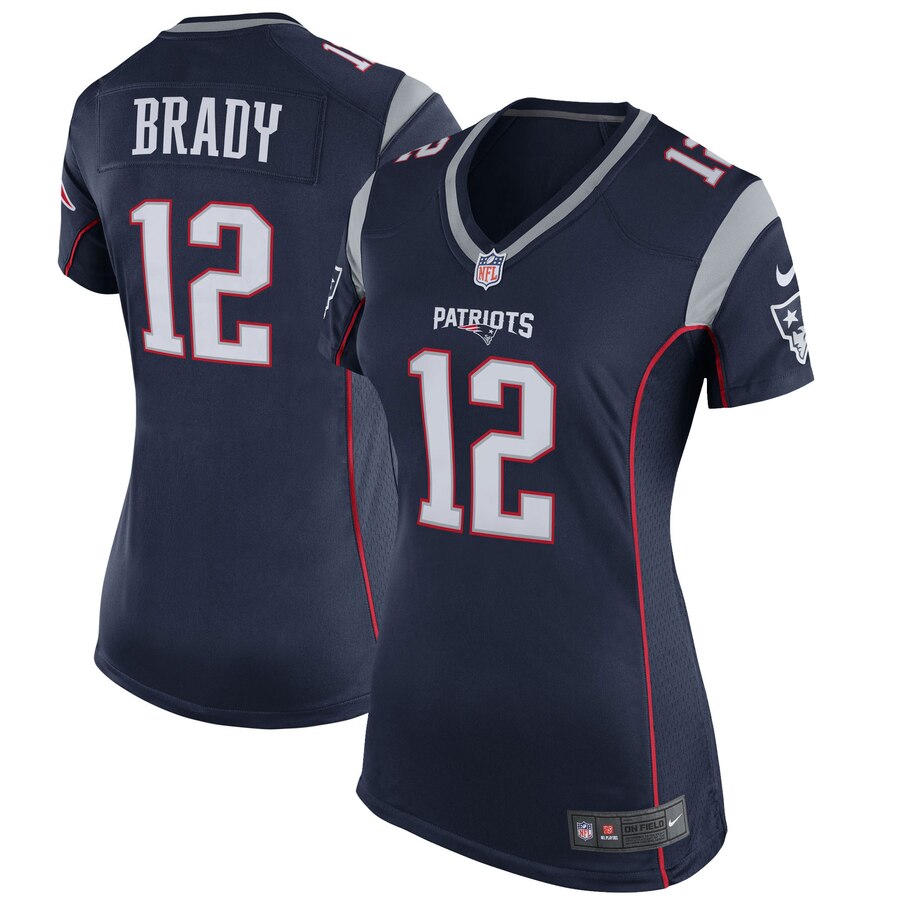 Tom Brady New England Patriots Nike Womens Game Jersey – Navy Blue