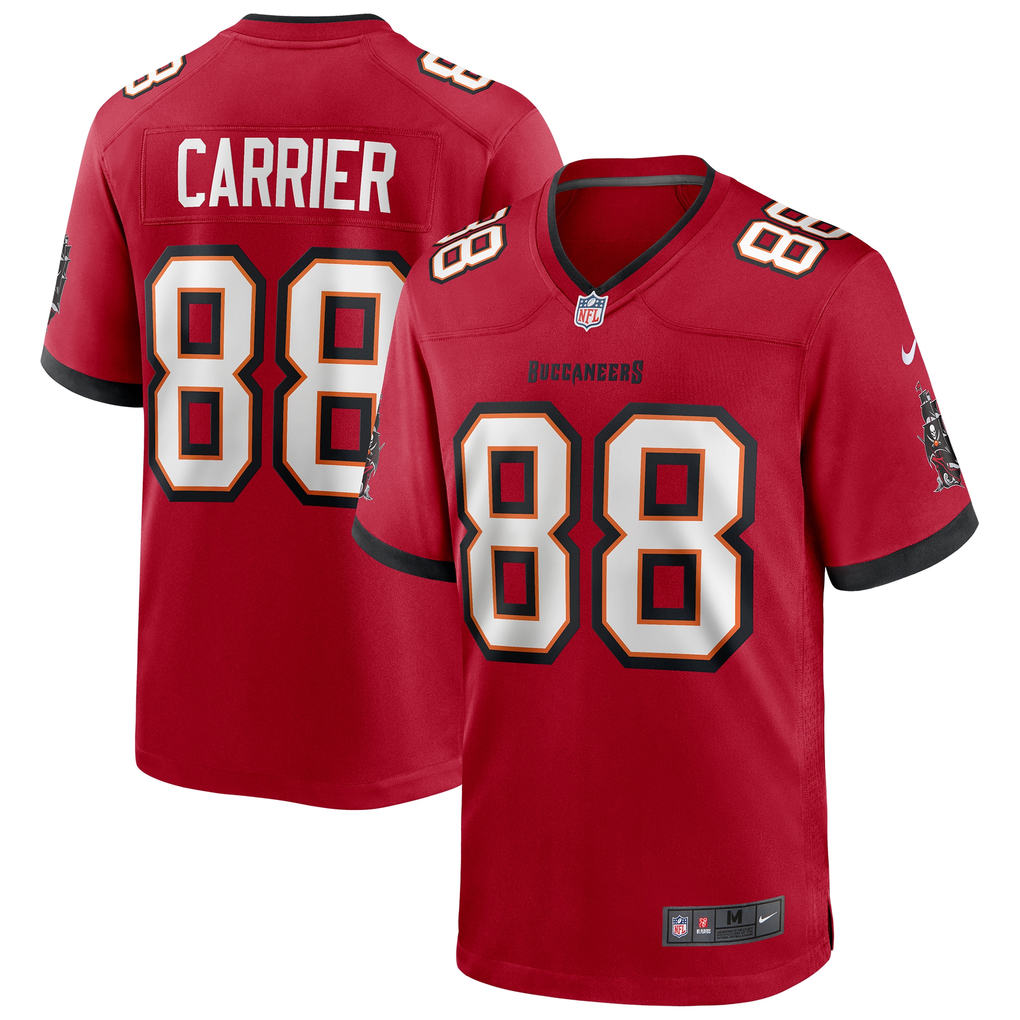 Men’s Tampa Bay Buccaneers Mark Carrier Red Game Retired Player Jersey