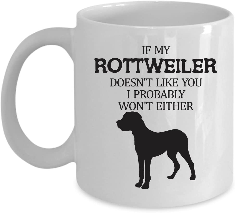 Rottweiler Coffee Mug Perfect Gift For Your Dad, Mom, Boyfriend, Girlfriend, Or Friend –