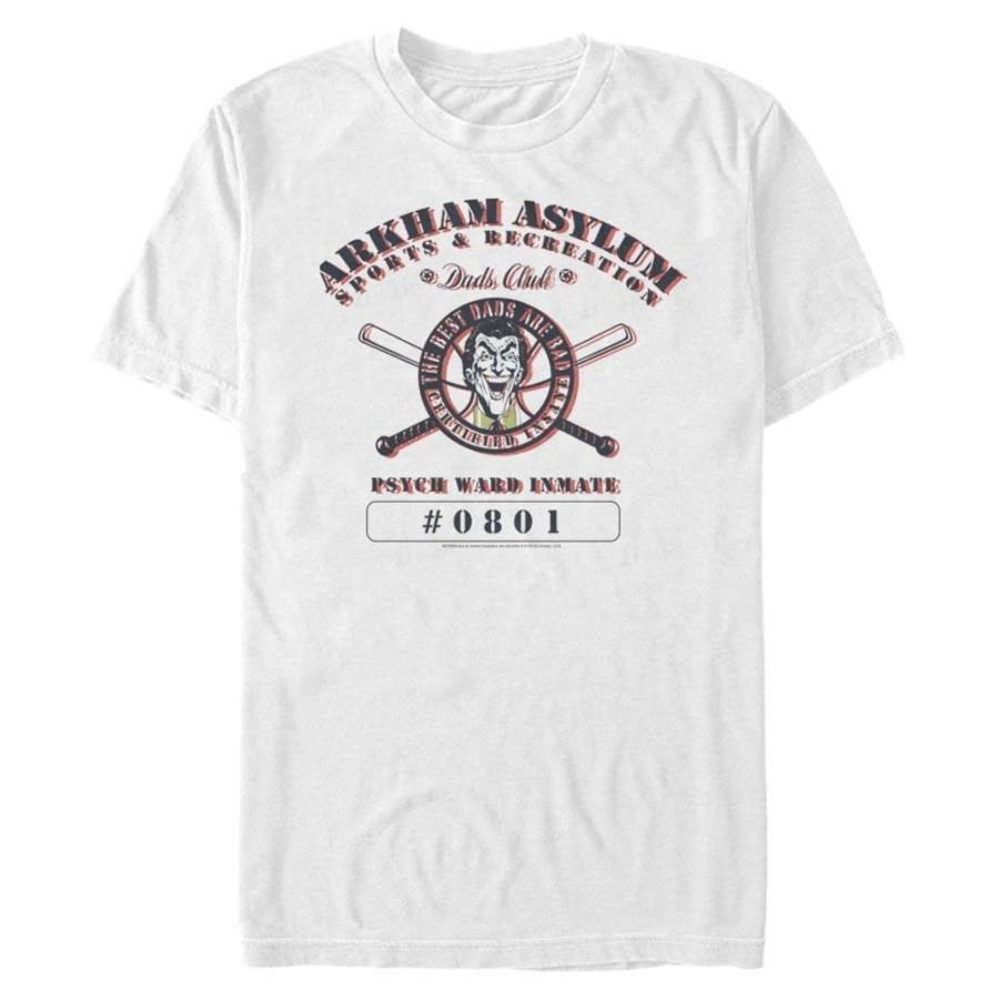 Arkham Asylum Sports – DC Comics: Batman White T-Shirt