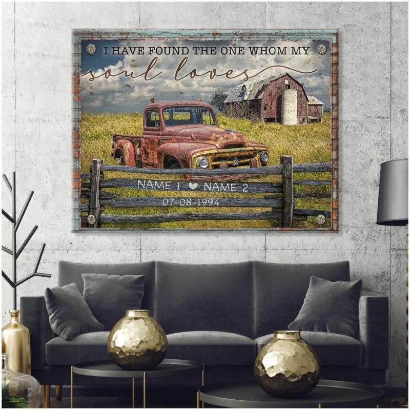 Personalized Couple Farmhouse Canvas And Poster, Wall Decor, Canvas Instructure Wall Art – Couple Farm Canvas And Poster, Wall Decor, Canvas Instructure – Gift For Him – Gift For Her