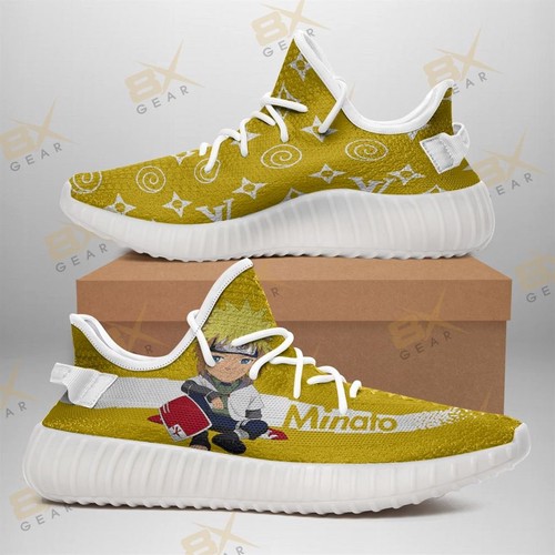 Best Cute Minato Naruto Yeezy Sneakers For Anime Fan Gift Yeezy Sneake