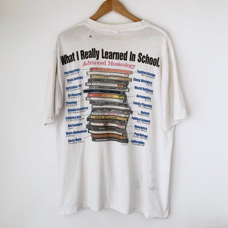 1997 Advanced Musicology School Vintage 90S 1990S Dinosaur Jr Soundgarden Replacets Chili Peppers Hole Garbage Blind Melon Shirt