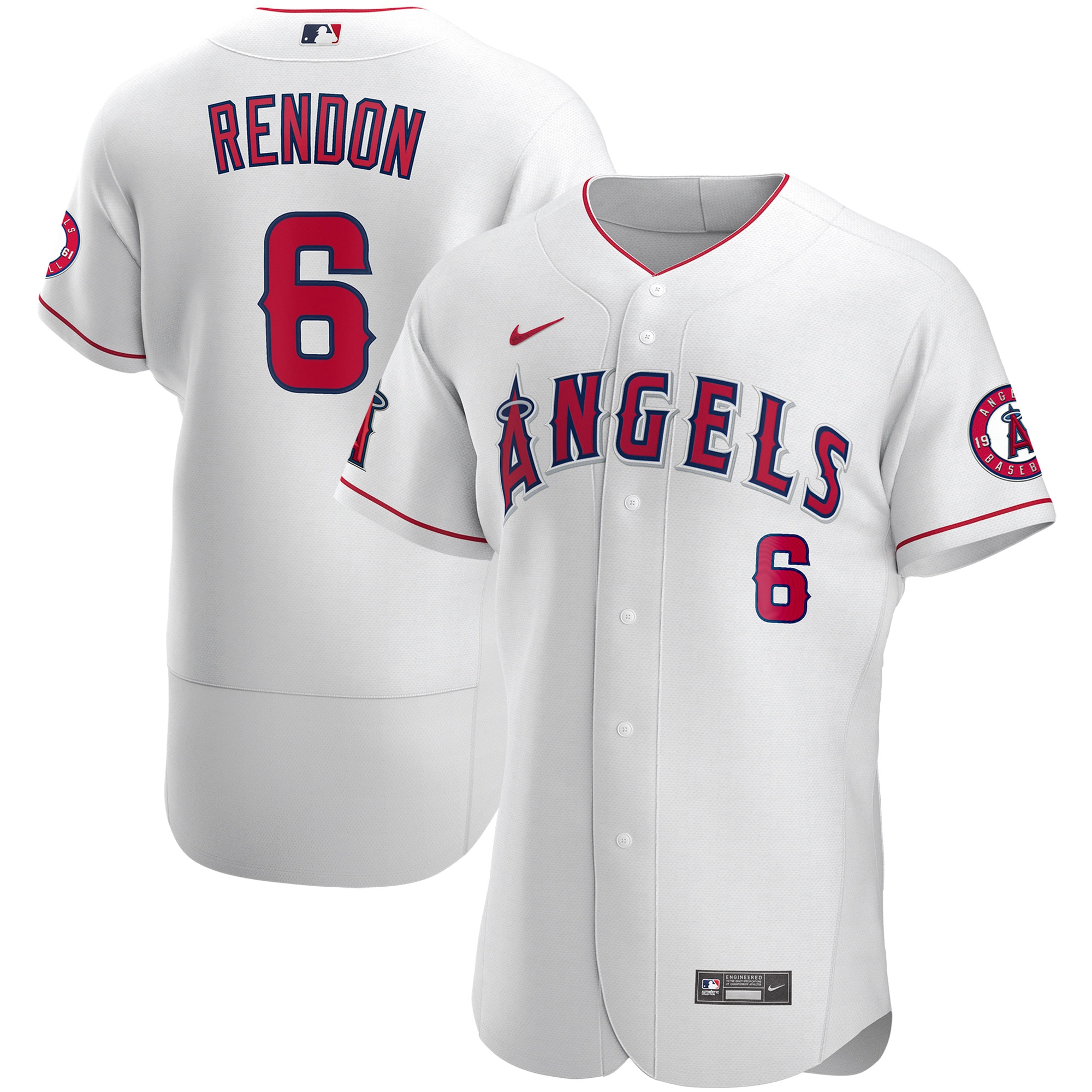 Men’s Los Angeles Angels Anthony Rendon White Authentic Player Jersey