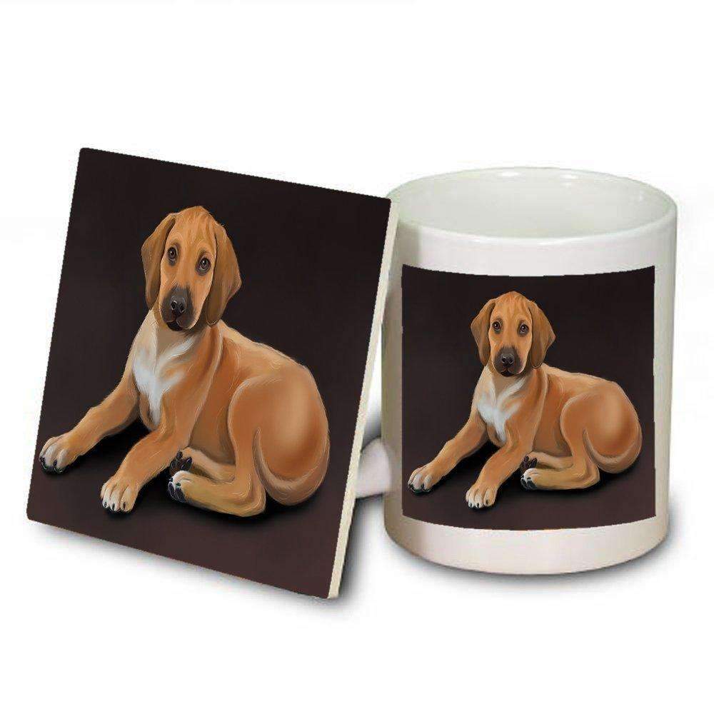 Rhodesian Ridgeback Puppy Dog Mug And Coaster Set