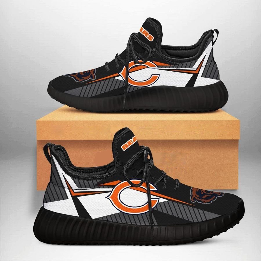 Chicago Bears 1 Shoes Black Shoes Fan Gift Idea Running W