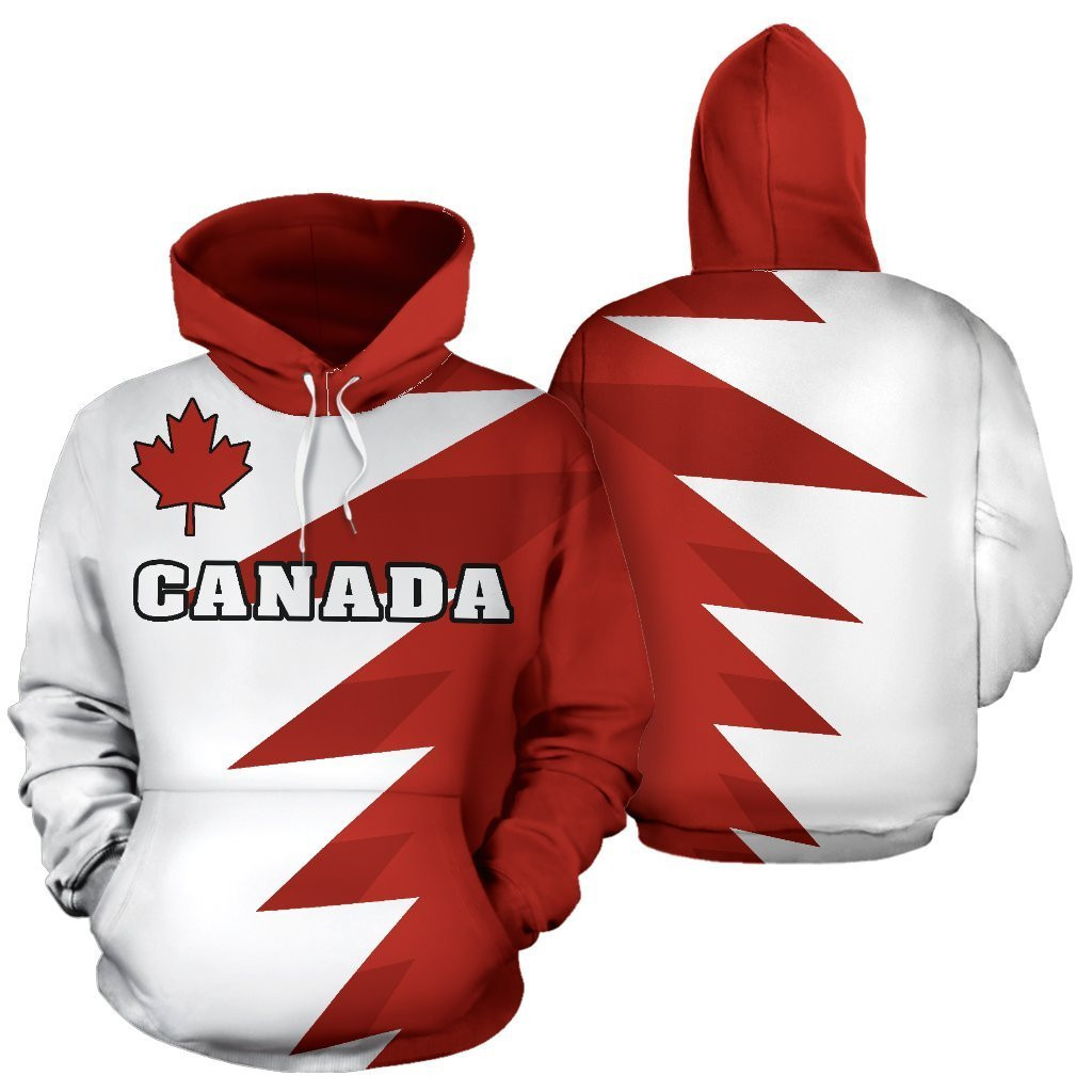 Canada Flag Hoodie Tooth 3D All Over Printed For Men And Women Pl