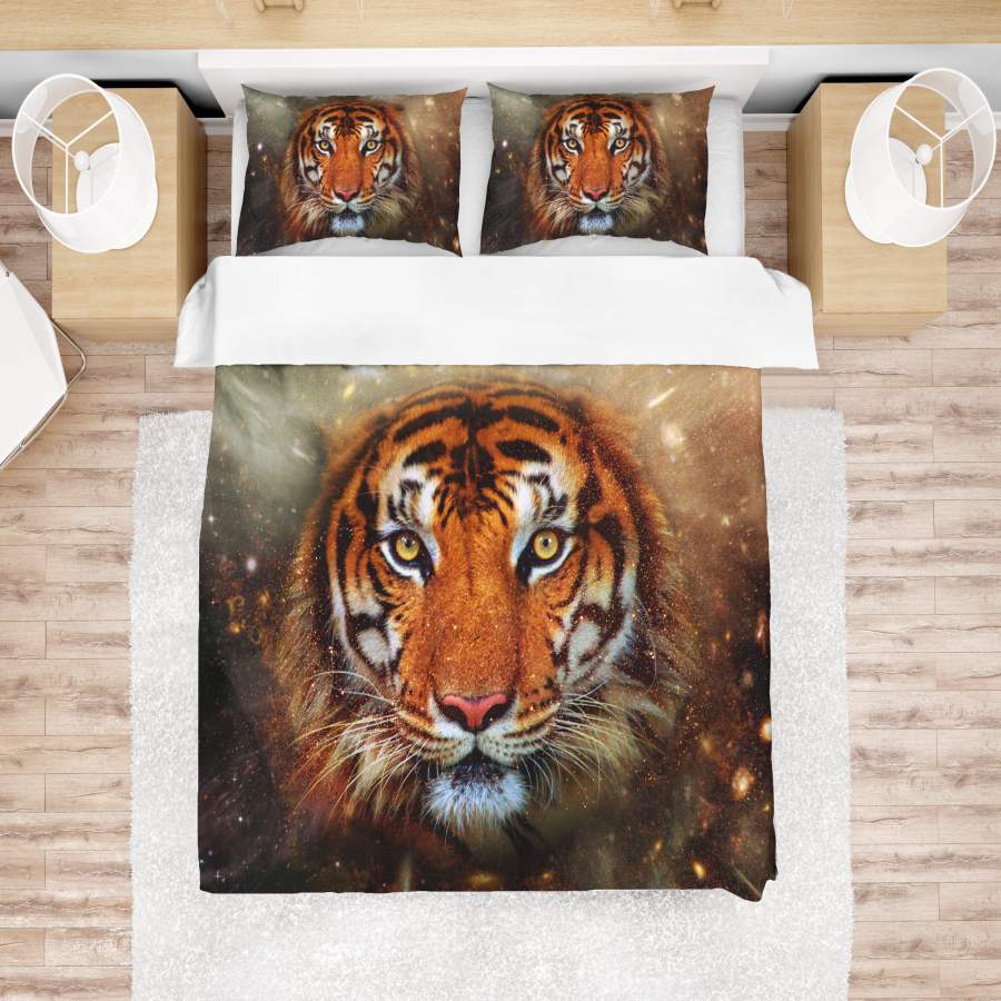 3D Tiger Quilt Cover Set Bedding Set Pillowcases 53