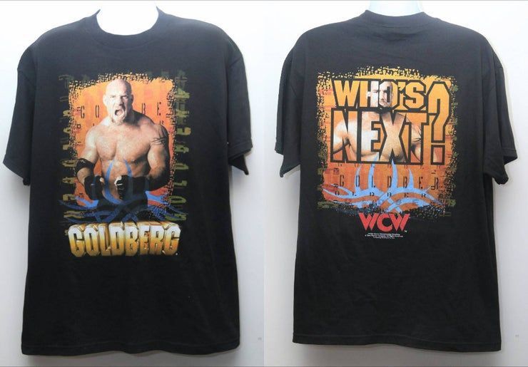 Rare 1998 Vintage Wcw World Championship Wrestling Goldberg Who Next Deadstock Sz X Shirt