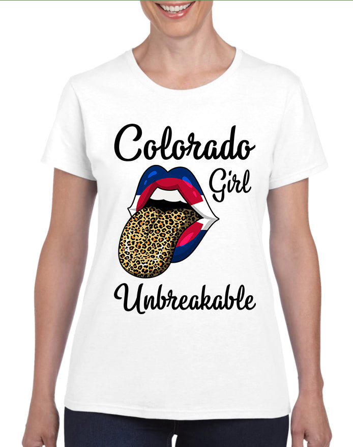 Colorado Girl Unbreakable Leopard T Shirt