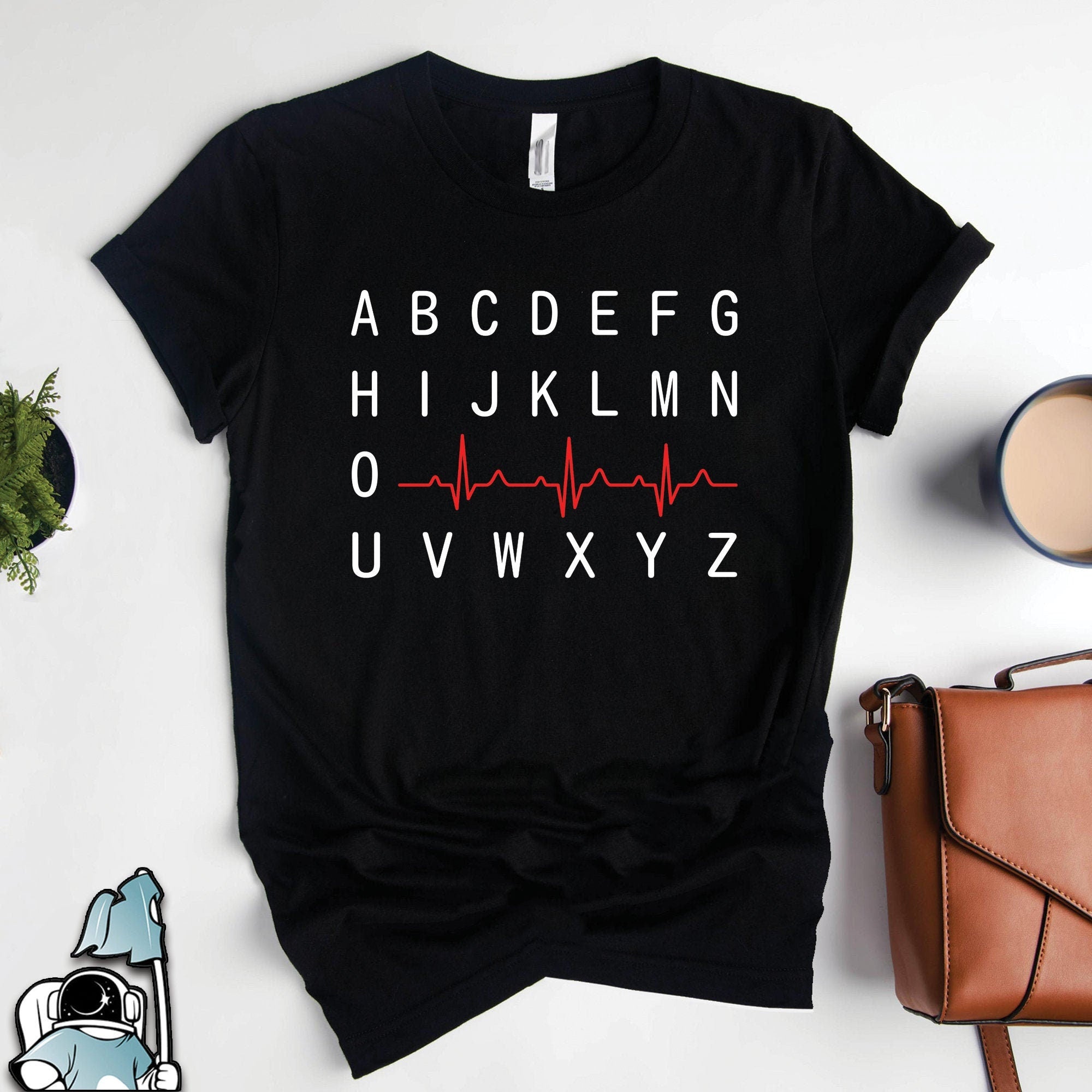 Nurse Alphabet Heart Beat Pulse Gift For Nurse Standard/Premium T-Shirt Hoodie