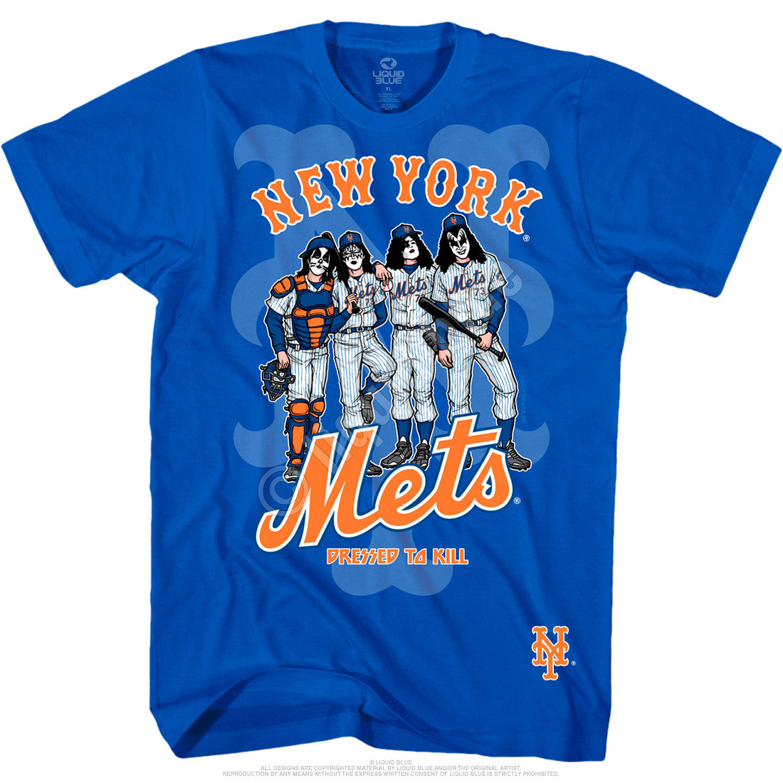 New York Mets Dressed To Kill Blue T-Shirt