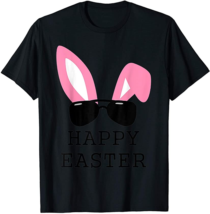 Kids Bunny Ear Headband Happy Easter T Shirt Baby Girl T-Shirt