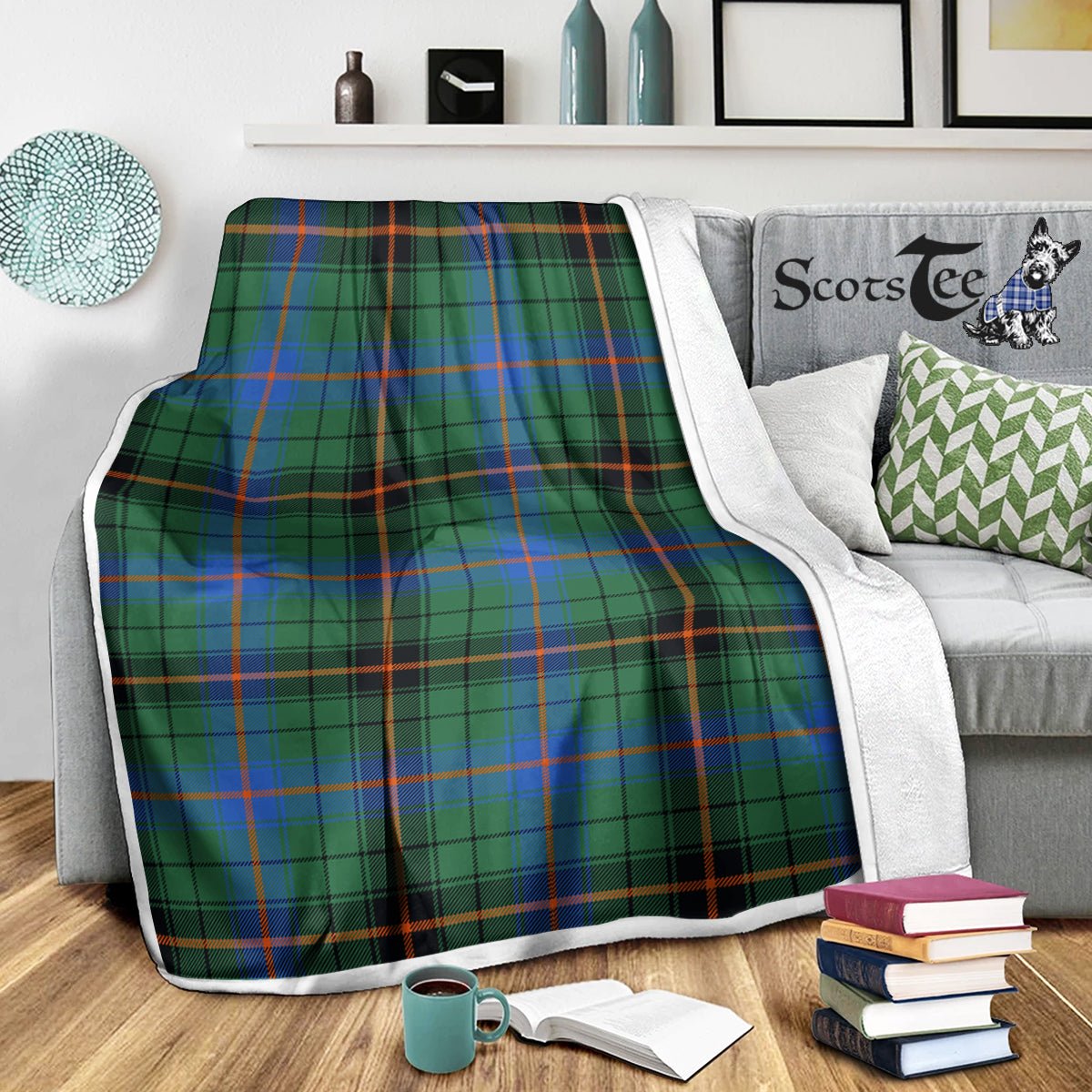 Fashion24Hs - Warm Blanket - Scotstee Shop Tartan Plaid Blanket Davidson Ancient Scottish Tartan Plaid Sherpa Blanket