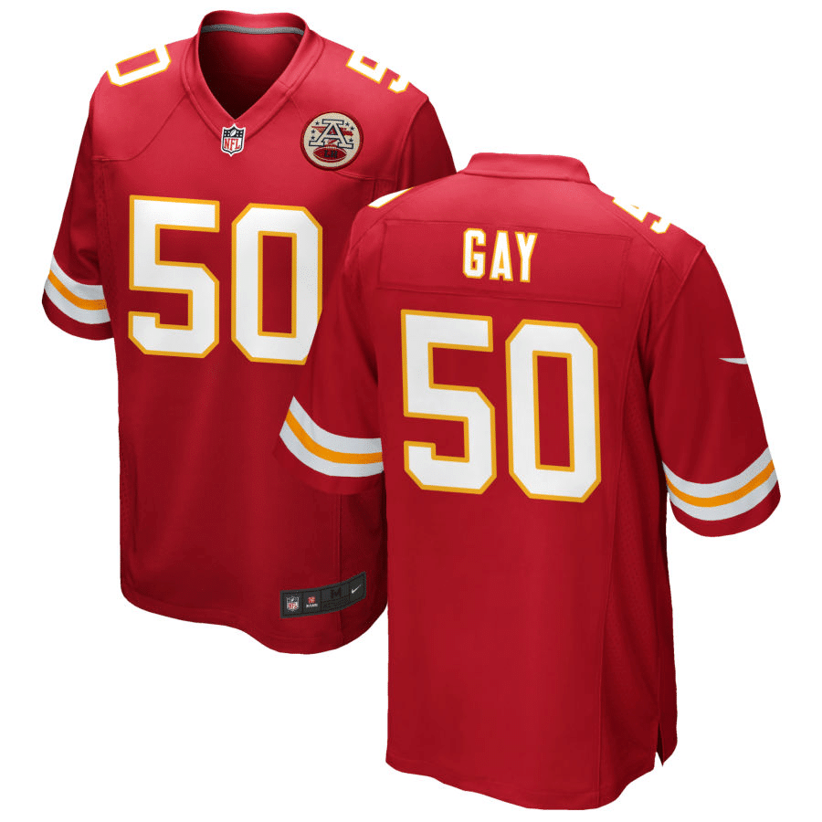 Willie Gay Kansas City Chiefs Red Game Jersey