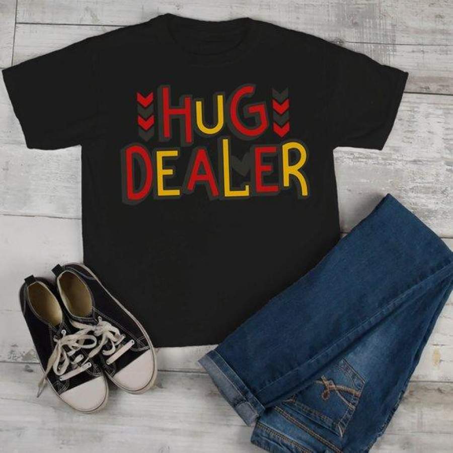 Kids Funny Valentine’s Day T Shirt Hug Dealer Shirts Funny Valentines Tee Vintage Shirt Toddler Valentine T-Shirt