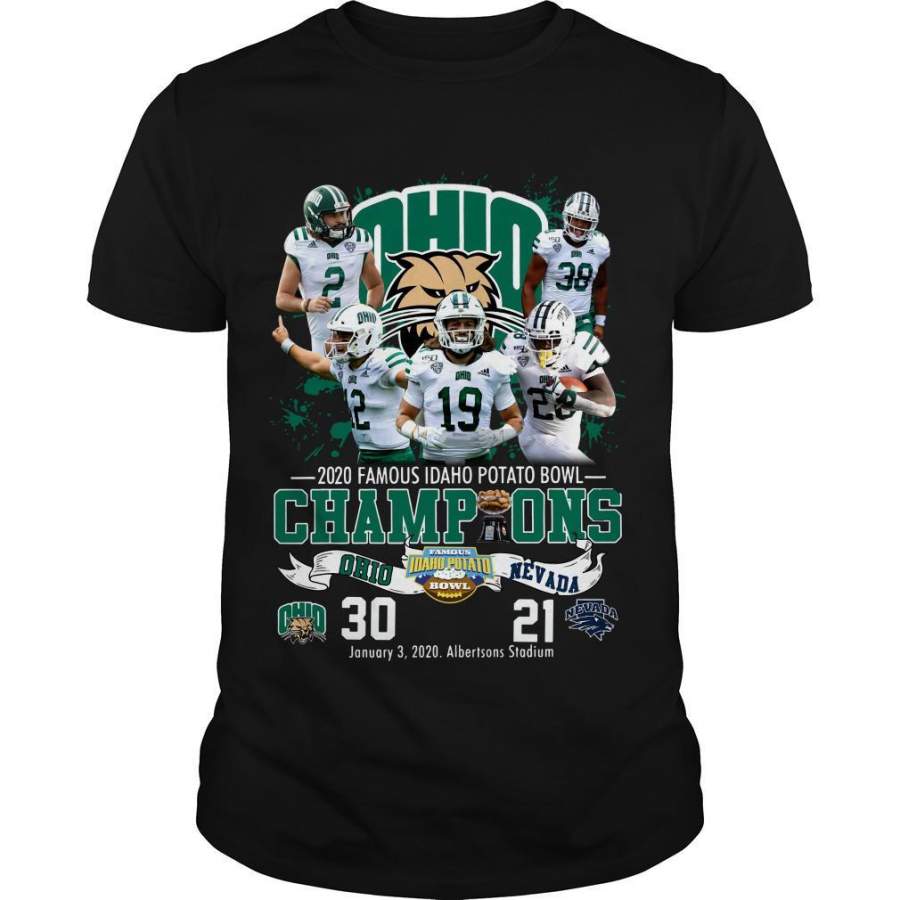 2020 Famous Idaho Potato Bowl Champions Ohio vs Nevada Shirt Trending T Shirt