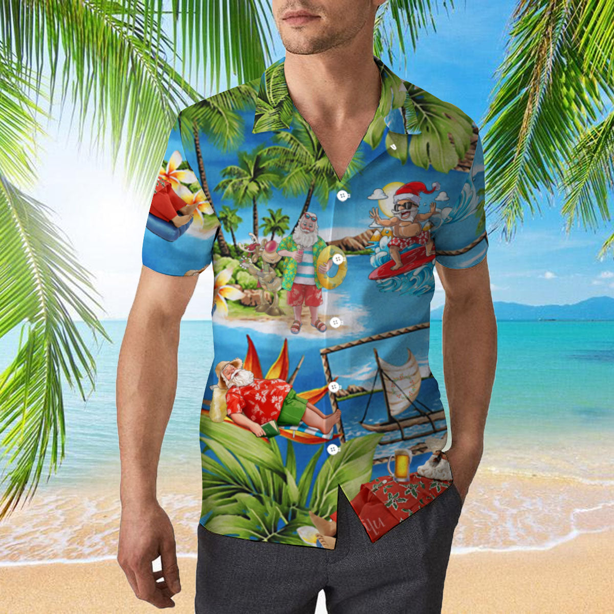 Amazing Santa Claus Hawaii Shirt For Men And Women Ha68549