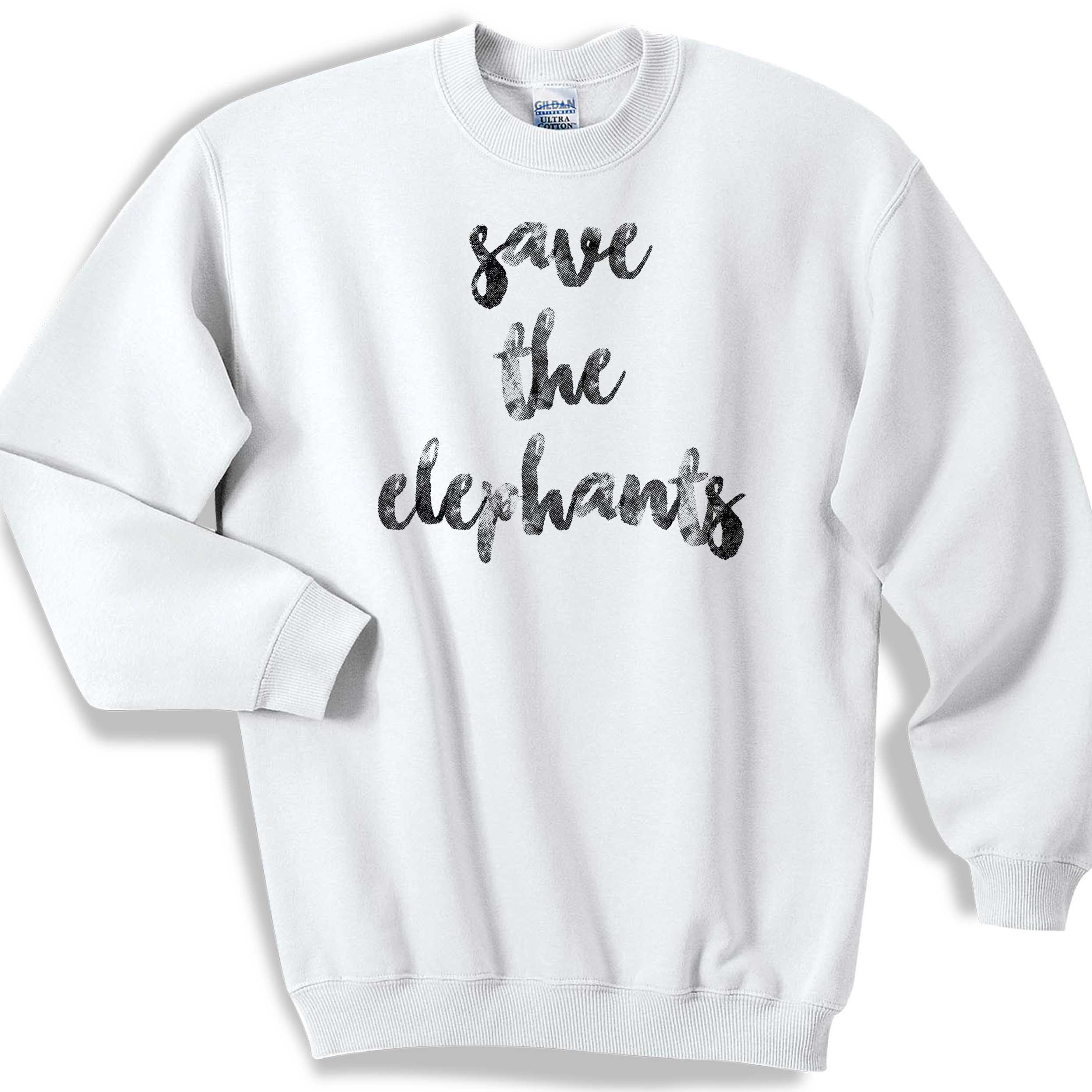 Save The Elephants Sweater Sweatshirt