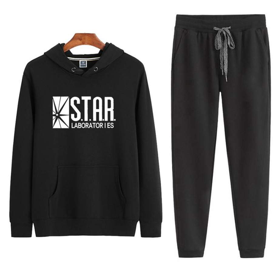 STAR Labs Hoodie and Pants Set STAR Laboratories Sports Outfit Autumn Outfit Winter Outfit Hoodie and Pants for Adult