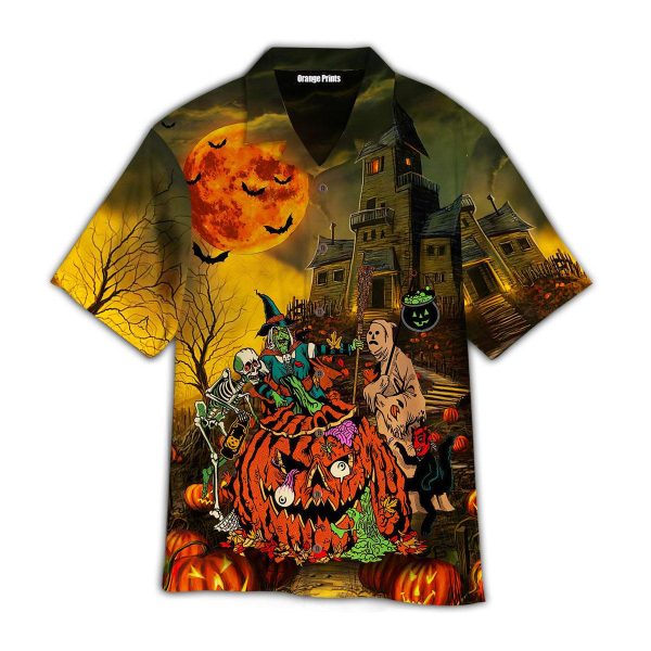 Halloween Screaming Hawaii Shirt For Men Women Ha14134