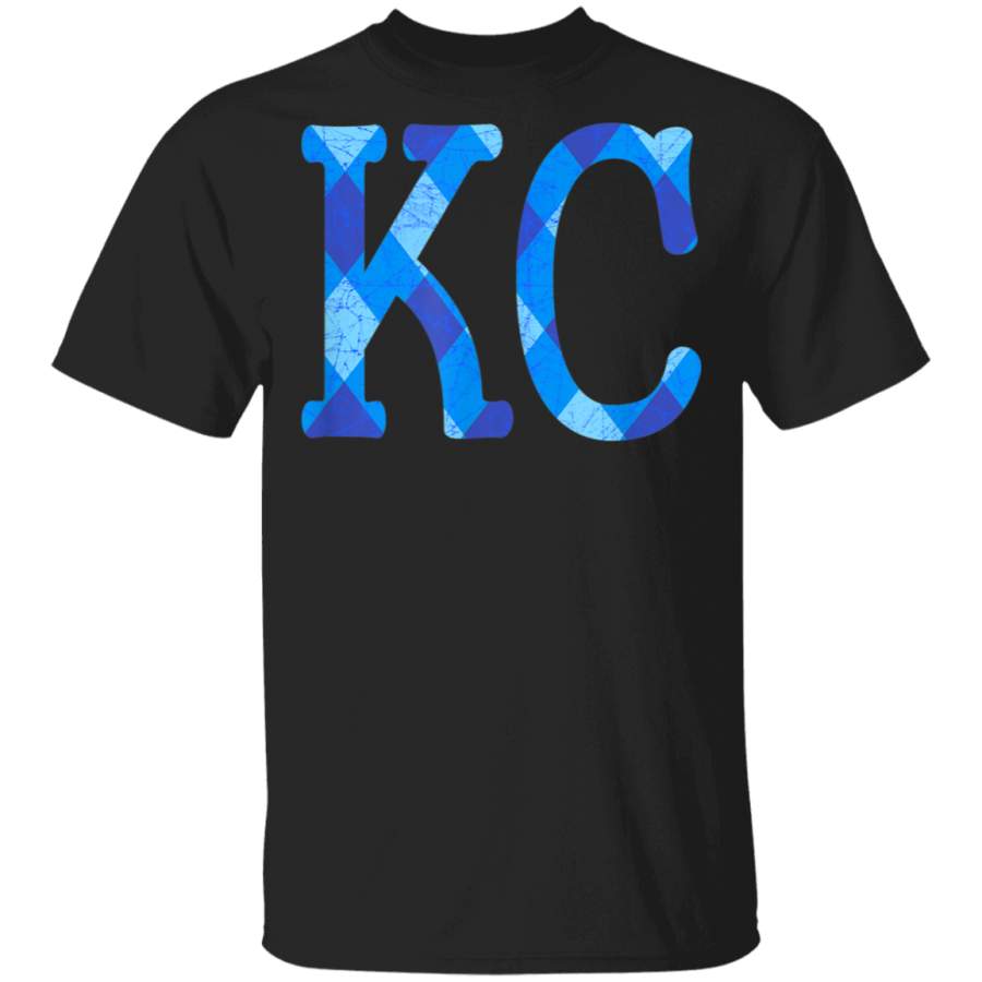 Kc Vintage Royal Blue KC Fan Gear Kansas City Retro Classic TShirt