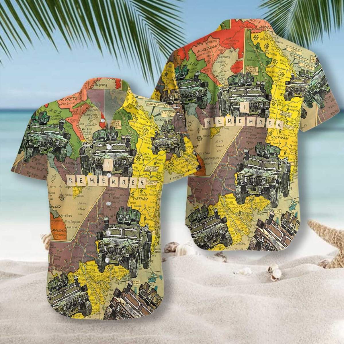 Veteran I Remember Hawaiian Shirt Pre10441