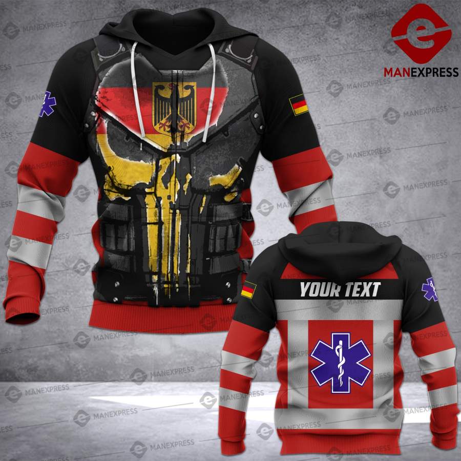 ARMOR LMT CUSTOMIZED GERMAN EMS – PARAMEDIC GERMANY 3D HOODIE VLIN