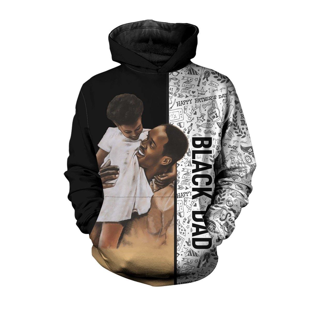 Black Dad Black King For Juneteenth Day Hoodie 3D #Kv